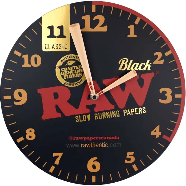 Black Acrylic Clock