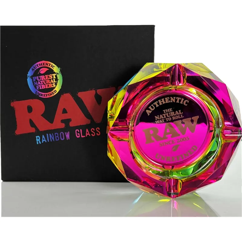 Rainbow Glass Ashtray